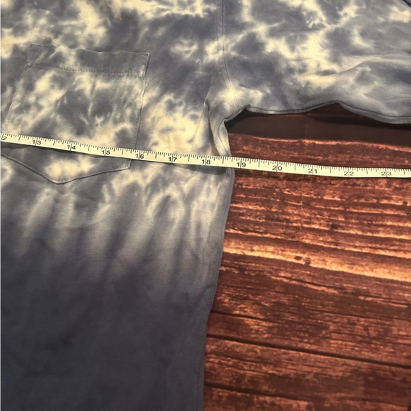 Women’s Ocean Drive Long Sleeve Blue Tye Die Tshirt Size M - Picture 4 of 6